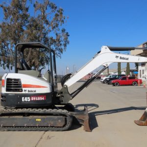 2017 Bobcat E45 Mini Hydraulic Excavator Diesel Aux Hyd Bucket Blade